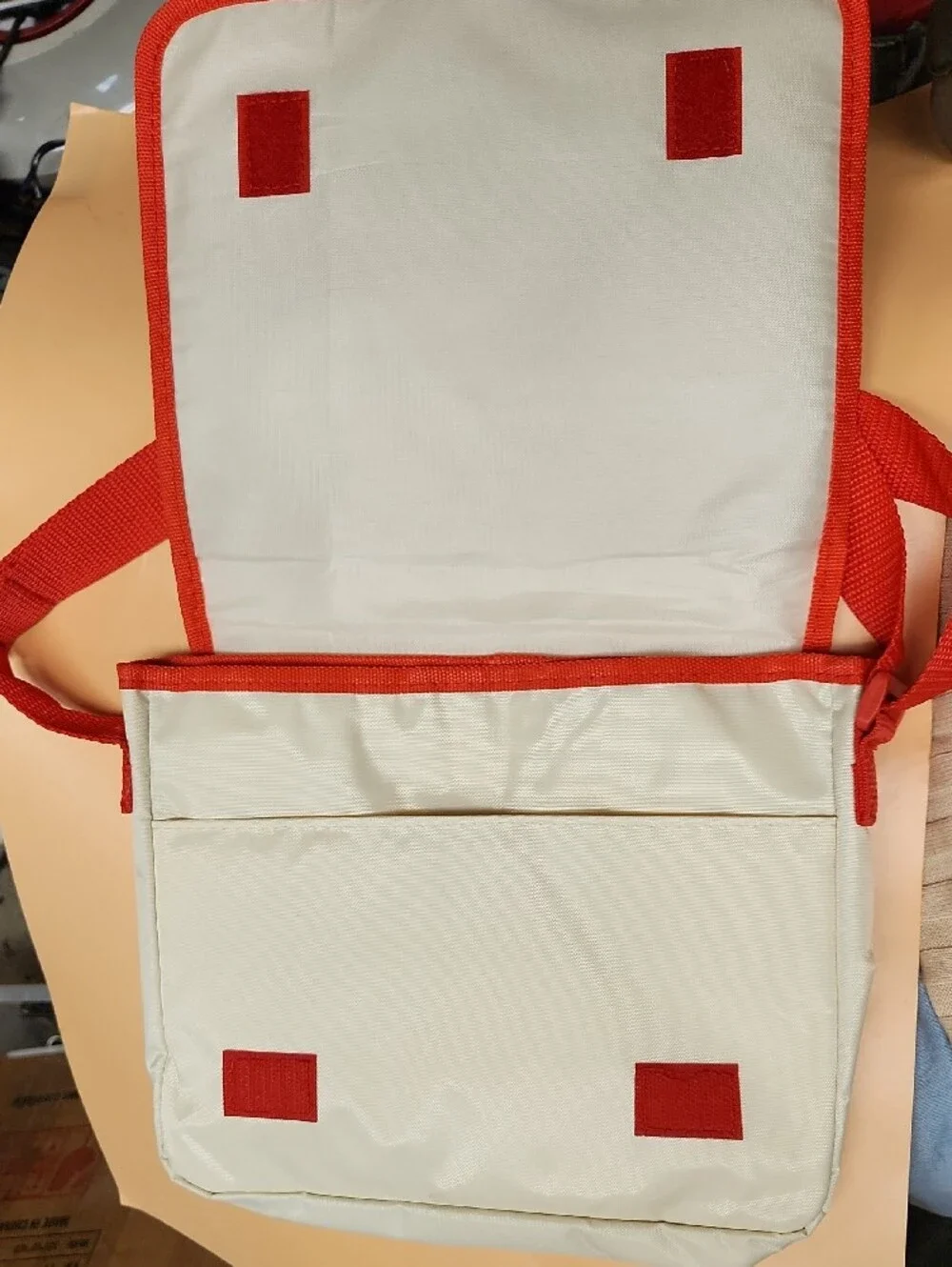 Red & White Pizza Dudes Messenger Bag